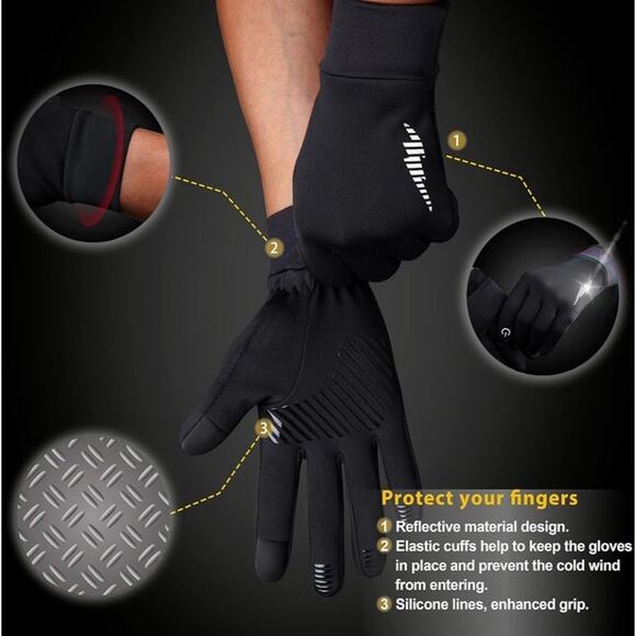 Simari Winter Gloves Unisex MED Cycling Working Hiking Water Resistant Windproof - Picture 6 of 9